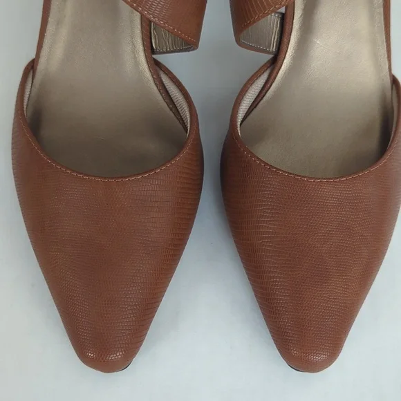 Life Stride Kamala Simply Comfort Faux Leather Pumps 9.5M Brown - Picture 15 of 16